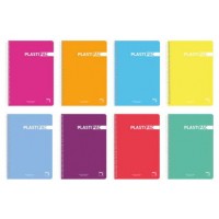 CUADERNO PLASTIPAC 90 GRS. TAPA POLIPROPILENO 4º 80 HOJAS 5X5 CON MARGEN SURTIDO PACSA 15564 (MIN5) (Espera 4 dias) en Huesoi