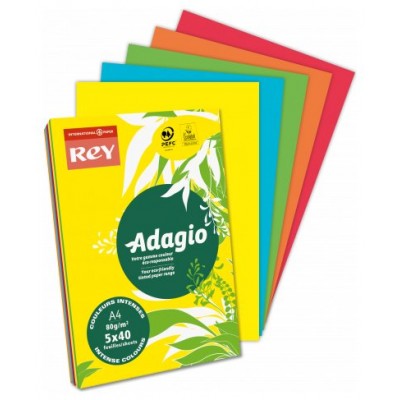 PAQUETE 500H PAPEL 80GR A4 AZUL INTENSO ADAGIO 40002489 (MIN5) (Espera 4 dias) en Huesoi