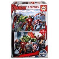 PUZZLE 2x100 AVENGERS DE 6-8 AÑOS EDUCA BORRAS 15771 (Espera 4 dias) en Huesoi