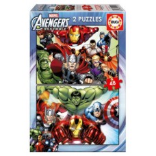 PUZZLE 2x48 AVENGERS DE 3-6 AÑOS EDUCA BORRAS 15932 (Espera 4 dias) en Huesoi