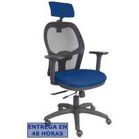 PIQUERAS Y CRESPO Silla Jorquera traslack malla negra asiento bali marino brazos 3D cabecero regulable en Huesoi PIQUERAS Y CRESPO Silla Jorquera traslack malla negra asiento bali marino brazos 3D cabecero regulable en Huesoi
