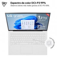 LG GRAM DE 15 PULGADAS LAPTOP LIGERO DE 16GB RAM INTEL CORE ULTRA 7 WINDOWS 11, PANTALLA IPS ANTIRREFLEJO (Espera 4 dias) en Huesoi