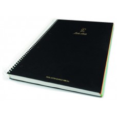 CUADERNO FIRST CLASS A4 TAPA NEGRA FORRADA MICROPERFORADO 120H 100GR 4 TALADROS 5X5 BANDA 5 COLORES PACSA 16029 (MIN4) (Espera 4 dias) en Huesoi