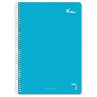 CUADERNO SERIE XTRA 60GR.TAPA CONTRACOLADA FOLIO (215X310MM.) 80 HOJAS CUADRÍCULA 4X4 COLOR AZUL PACSA 16070 (MIN5) (Espera 4 dias) en Huesoi