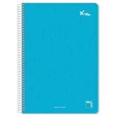 CUADERNO SERIE XTRA 60GR.TAPA CONTRACOLADA FOLIO (215X310MM.) 80 HOJAS CUADRÍCULA 4X4 COLOR AZUL PACSA 16070 (MIN5) (Espera 4 dias) en Huesoi