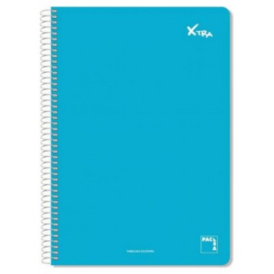 CUADERNO SERIE XTRA 60GR.TAPA CONTRACOLADA FOLIO (215X310MM.) 80 HOJAS CUADRÍCULA 4X4 COLOR AZUL PACSA 16070 (MIN5) (Espera 4 dias) en Huesoi