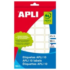 APLI 01639 etiqueta autoadhesiva Rectángulo Permanente Blanco 420 pieza(s) (Espera 4 dias) en Huesoi