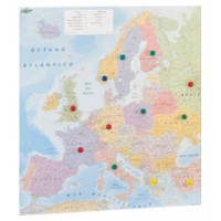 MAPA EUROPA PLASTIFICADO SIN MARCO ENROLLADO 119X93 CM. FAIBO 163G (Espera 4 dias) en Huesoi