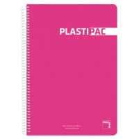 CUADERNO PLASTIPAC 90 GRS. TAPA POLIPROPILENO 4º 80 HOJAS LISO CON MARGEN SURTIDO PACSA 16573 (MIN5) (Espera 4 dias) en Huesoi