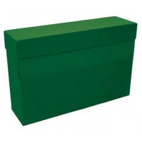 CAJA TRANSFERENCIA A4 CARTON FORRADO EN GELTEX (35X25,5X 11 CM) VERDE MARIOLA 1675VE (Espera 4 dias) en Huesoi