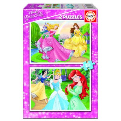 PUZZLE INFANTIL 2x20 PRINCESAS DISNEY DE 3-5 AÑOS EDUCA BORRAS 16846 (Espera 4 dias) en Huesoi