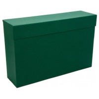 CAJA TRANSFERENCIA FOLIO CARTON FORRADO EN GELTEX (39X25,5 X11 CM) VERDE MARIOLA 1685VE (Espera 4 dias) en Huesoi