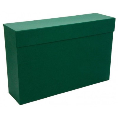 CAJA TRANSFERENCIA FOLIO CARTON FORRADO EN GELTEX (39X25,5 X11 CM) VERDE MARIOLA 1685VE (Espera 4 dias) en Huesoi