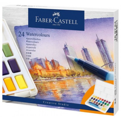 ESTUCHE CON 24 ACUARELAS CREATIVE STUDIO. FABER CASTELL 169724 (Espera 4 dias) en Huesoi