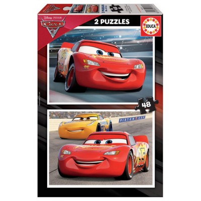 PUZZLE INFANTIL 2X48 CARS 3 DE 4-6 AÑOS EDUCA BORRAS 17177 (Espera 4 dias) en Huesoi