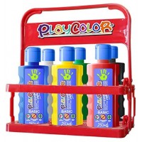 FINGER PAINT BASIC 40ML. 6 COLORES SURTIDOS PLAYCOLOR 17591. (Espera 4 dias) en Huesoi