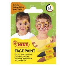 SET MAQUILLAJE FACE PAINT ESTUCHE DE 3 BARRAS ANIMAL JOVI 175AN (Espera 4 dias) en Huesoi