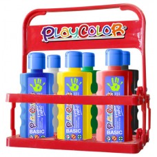 FINGER PAINT BASIC PARA 6 BOTELLAS 500ML. BASKET 6 COLORES PLAYCOLOR 17791 (Espera 4 dias) en Huesoi