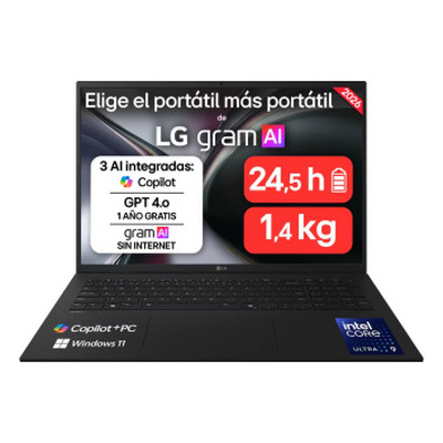PORTATIL LG GRAM 17’’, ULTRA7, 32GB RAM, 1TB SSD, WINDOWS 11HOME (Espera 4 dias) en Huesoi PORTATIL LG GRAM 17’’, ULTRA7, 32GB RAM, 1TB SSD, WINDOWS 11HOME (Espera 4 dias) en Huesoi