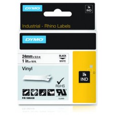 DYMO RHINO Cinta ID1-24 Negro/blanco vinilo en Huesoi