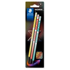 BLISTER CON 3 L&Aacute;PICES DE GRAFITO NORIX HB STAEDTLER 181-HBBK3 (Espera 4 dias) en Huesoi