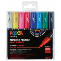 ESTUCHE 8 UDS. PC1M BASIC POSCA UNIBALL 182634667 (Espera 4 dias) en Huesoi