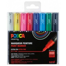 ESTUCHE 8 UDS. PC1M BASIC POSCA UNIBALL 182634667 (Espera 4 dias) en Huesoi