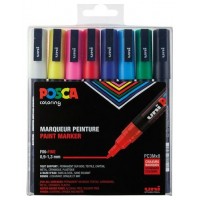 ESTUCHE 8 UDS. PC-3M BASIC POSCA UNIBALL 182634670 (Espera 4 dias) en Huesoi