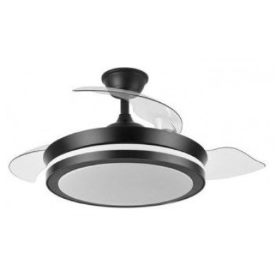 VENTILADOR DC ESPARTA 72W 6120LM NEGRO 3 ASPAS 3 en Huesoi