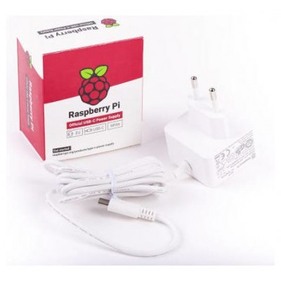 RASPBERRY FUENTE DE ALIMENTACION USB-C 5.1V 3A - BLANCO - PARA RASPBERRY PI 4 (1873421) (Espera 4 dias) en Huesoi