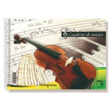 CUADERNO BLOCKS DE MUSICA 80 GRS. 4º (155X215MM.) 20 HOJAS 8 PENTAGRAMAS PACSA 18801 (MIN20) (Espera 4 dias) en Huesoi