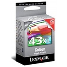 LEXMARK Z1520, Multifuncion X4850/6570/9350/9570 Cartucho Color nº43XL PLUS en Huesoi