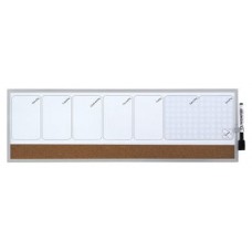 ORGANIZADOR SEMANAL MAGNETICO+TABLERO CORCHO HORIZONTAL 585x190MM NOBO 1903780 (Espera 4 dias) en Huesoi