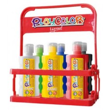 TEMPERA LIQUID PARA 6 BOTELLAS DE 500ML. BASKET 6 COLORES PLAYCOLOR 19471 (Espera 4 dias) en Huesoi