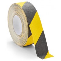 ROLLO CINTA DE SEGURIDAD ADHESIVA ANTIDESLIZANTE 50MMX18,3METROS NEGRO/AMARILLO TARIFOLD 197604 (Espera 4 dias) en Huesoi