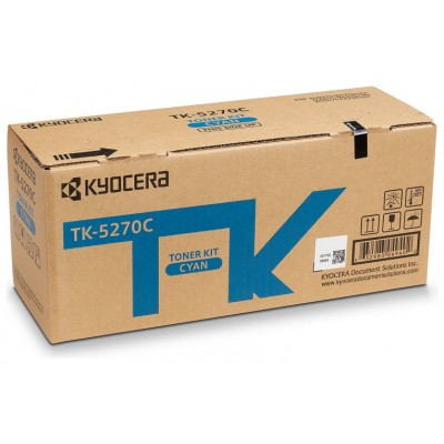 KYOCERA   TK5270C TONER CIAN PARA ECOSYS M6230/6630cidn 6000 pag en Huesoi