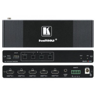 KRAMER SELECTOR VS-411X AUTOMÁTICO 4K HDR HDMI 4X1 (Espera 4 dias) en Huesoi