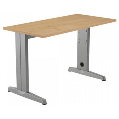 MESA DE OFICINA SERIE METAL 120X60 GRIS / ROBLE ROCADA 2000AC08 (Espera 4 dias) en Huesoi