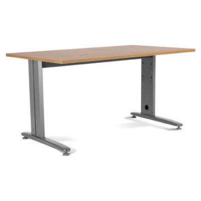 MESA DE OFICINA SERIE METAL 160X80 GRIS / ROBLE ROCADA 2002AC08 (Espera 4 dias) en Huesoi