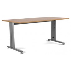 MESA DE OFICINA SERIE METAL 180X80 GRIS / ROBLE ROCADA 2003AC08 (Espera 4 dias) en Huesoi