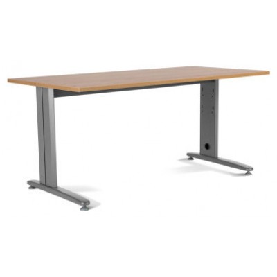 MESA DE OFICINA SERIE METAL 180X80 GRIS / ROBLE ROCADA 2003AC08 (Espera 4 dias) en Huesoi