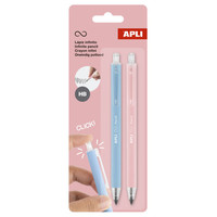 PACK 2 LAPICES RETRACTIL INFINITO AZUL/ROSA APLI 20066 (Espera 4 dias) en Huesoi