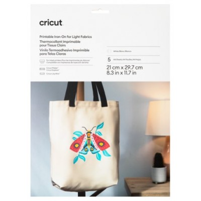 Cricut Joy Xtra Iron-On Lámina de vinilo de transferencia térmica Vinilo de termotransferencia liso 5 hojas (Espera 4 dias) en Huesoi