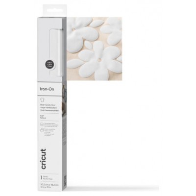 CRICUT PUFF IRON-ON WHITE  30X48CM (Espera 4 dias) en Huesoi