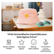 CRICUT PRINTABLE IRON-ON FOR BRIGHT FABRIC A4 - 5 SHEETS (Espera 4 dias) en Huesoi