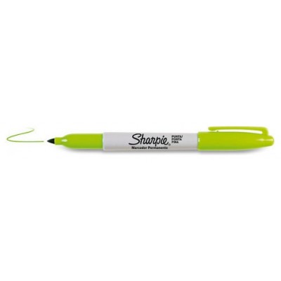 MARCADOR FINE VERDE LIMA SHARPIE 2025037 (MIN12) (Espera 4 dias) en Huesoi