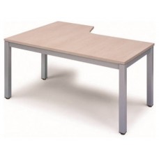 MESA DE OFICINA SERIE EXECUTIVE FORMA L DERECHA 160X120 GRIS / HAYA ROCADA 2051AD01 (Espera 4 dias) en Huesoi