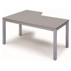 MESA DE OFICINA SERIE EXECUTIVE FORMA L DERECHA 160X120 GRIS / GRIS ROCADA 2051AD02 (Espera 4 dias) en Huesoi