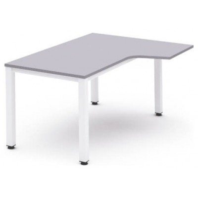 MESA DE OFICINA SERIE EXECUTIVE FORMA L DERECHA 160X120 BLANCO/GRIS ROCADA 2051AM02 (Espera 4 dias) en Huesoi