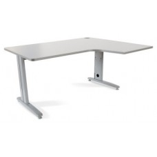 MESA DE OFICINA SERIE METAL FORMA L DERECHA 180X120 GRIS / GRIS ROCADA 2052AC02 (Espera 4 dias) en Huesoi